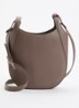 Le Foulonné crossbodytas S van leer - Taupe