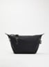 Le Pliage Energy crossbodytas M van canvas met afneembare schouderriem - Zwart