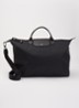 Le Pliage Energy reistas L met leren details - Zwart