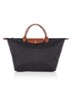 Le Pliage handtas M met leren details - Zwart