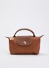 Le Pliage handtas met leren details - Cognac