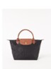Le Pliage handtas S met leren details - Zwart