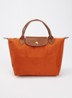 Le Pliage handtas S met leren details - Antraciet