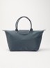 Le Pliage One schoudertas L met leren details - Antraciet