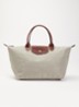 Le Pliage Original schoudertas L met leren details - Taupe