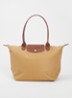 Le Pliage Original schoudertas L met leren details - Camel