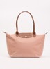 Le Pliage Original schoudertas L met leren details - Oudroze