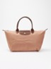 Le Pliage Original schoudertas L met leren details - Oudroze