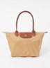 Le Pliage schoudertas M met leren details - Camel