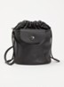 Le Pliage Xtra crossbodytas XS van leer - Zwart