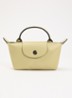 Le Pliage Xtra handtas XS van leer - Lichtgroen