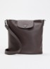 Le Pliage Xtra schoudertas M van leer - Donkerbruin