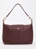 Le Pliage Xtra schoudertas van leer - Bordeauxrood