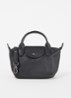Le Pliage Xtra XS handtas van leer - Zwart