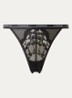 Blossom tanga met logoband - Zwart