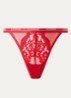 Blossom tanga met logoband - Rood