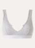 Push up up bralette met logoband - Grijs