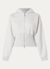 Sweatvest met logo en capuchon - Grijs
