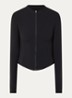 Sweatvest met opstaande kraag - Zwart