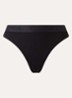 Tanga met logoband - Zwart
