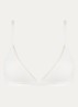 Triangle bralette met mesh - Wit