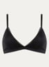 Triangle bralette met mesh - Zwart