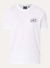 Chrome T-shirt met logo- en backprint - Wit