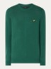 Fijngebreide pullover met logo - Groen