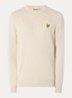 Fijngebreide pullover met logo - Beige