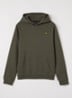 Hoodie met logoborduring - Legergroen