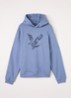 Hoodie met logoprint - Blauw