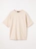 Oversized T-shirt met logo - Beige