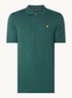 Regular fit polo van  piqué katoen met logo - Groen