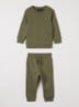 Set van sweater met joggingbroek 2-delig - Legergroen
