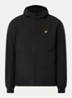 Softshell jack met capuchon en ritszakken - Zwart
