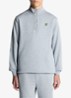 Sweater met halve rits - Grijsmele