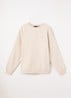Sweater met logo - Creme