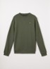 Sweater met logoborduring - Groen