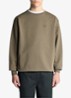 Sweater met logoborduring - Olijfgroen