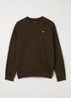 Sweater met logoborduring - Donkerbruin