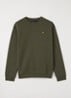 Sweater met logoborduring - Zwart