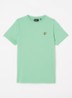 T-shirt met logoborduring - Groen