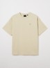 T-shirt met logoborduring - Beige
