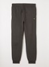 Tapered fit joggingbroek met logoborduring - Donkergrijs