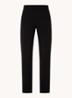 Chiara straight fit pantalon met print  - Zwart