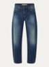 Danni high waist tapered jeans met donkere wassing - Indigo