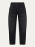 Danni high waist tapered jeans met donkere wassing - Antraciet