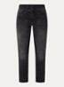 Dream high waist cropped slim fit jeans met steekzakken - Donkergrijs