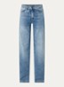 Dream high waist wide leg jeans met steekzakken - Lichtblauw