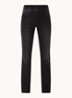 Dream mid waist flared jeans met stretch - Zwart
